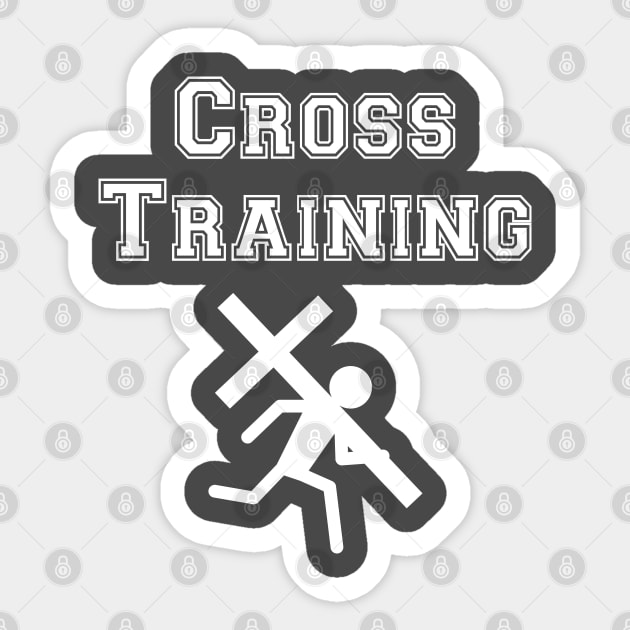 Cross Training - for Jesus Sticker by Great North American Emporium